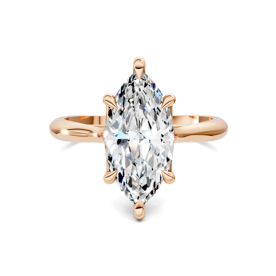Lab Grown Cathedral Solitaire Ring
