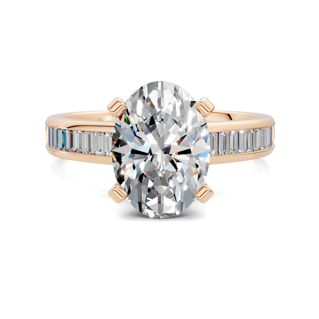 Lab Grown Baguette Channel Ring