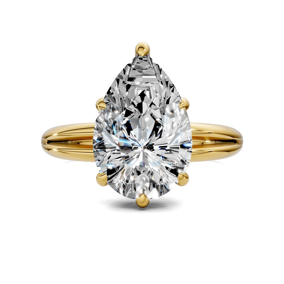 Lab Grown Floating Split Band Ring