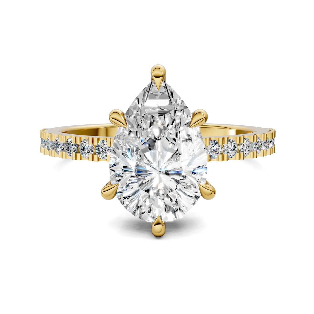 Lab Grown Low Profile Pavé Ring