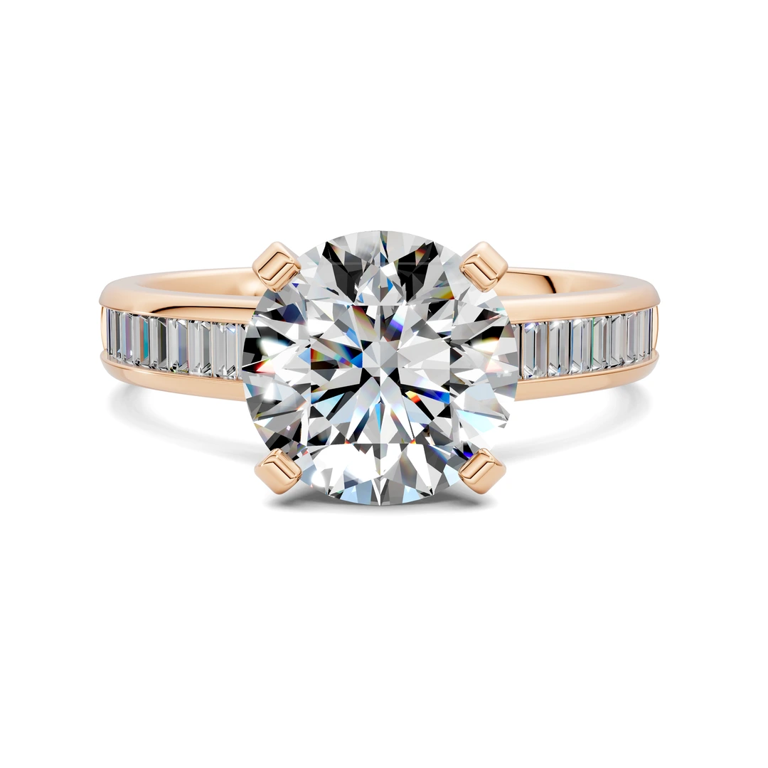 Lab Grown Baguette Channel Ring