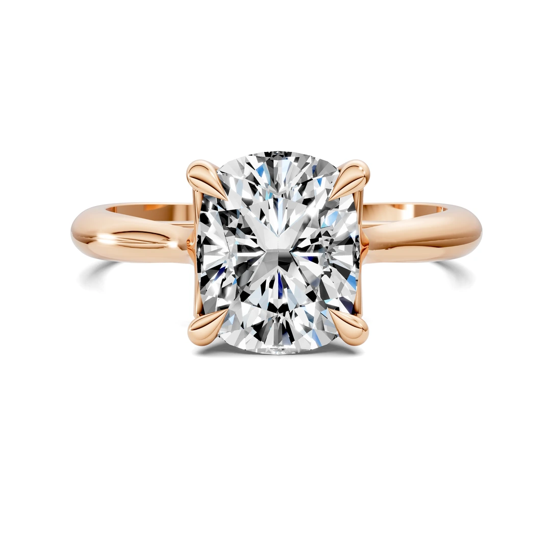 Lab Grown Cathedral Solitaire Ring