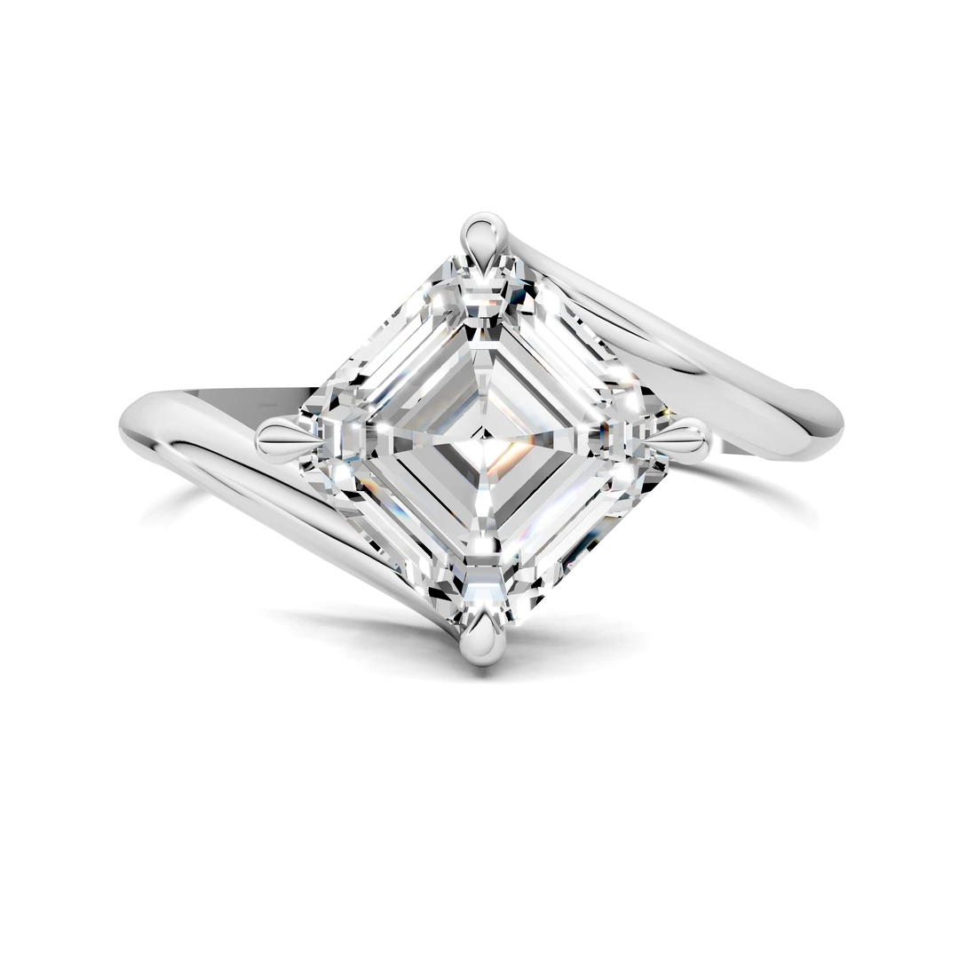 Lab Grown Bypass Solitaire Ring