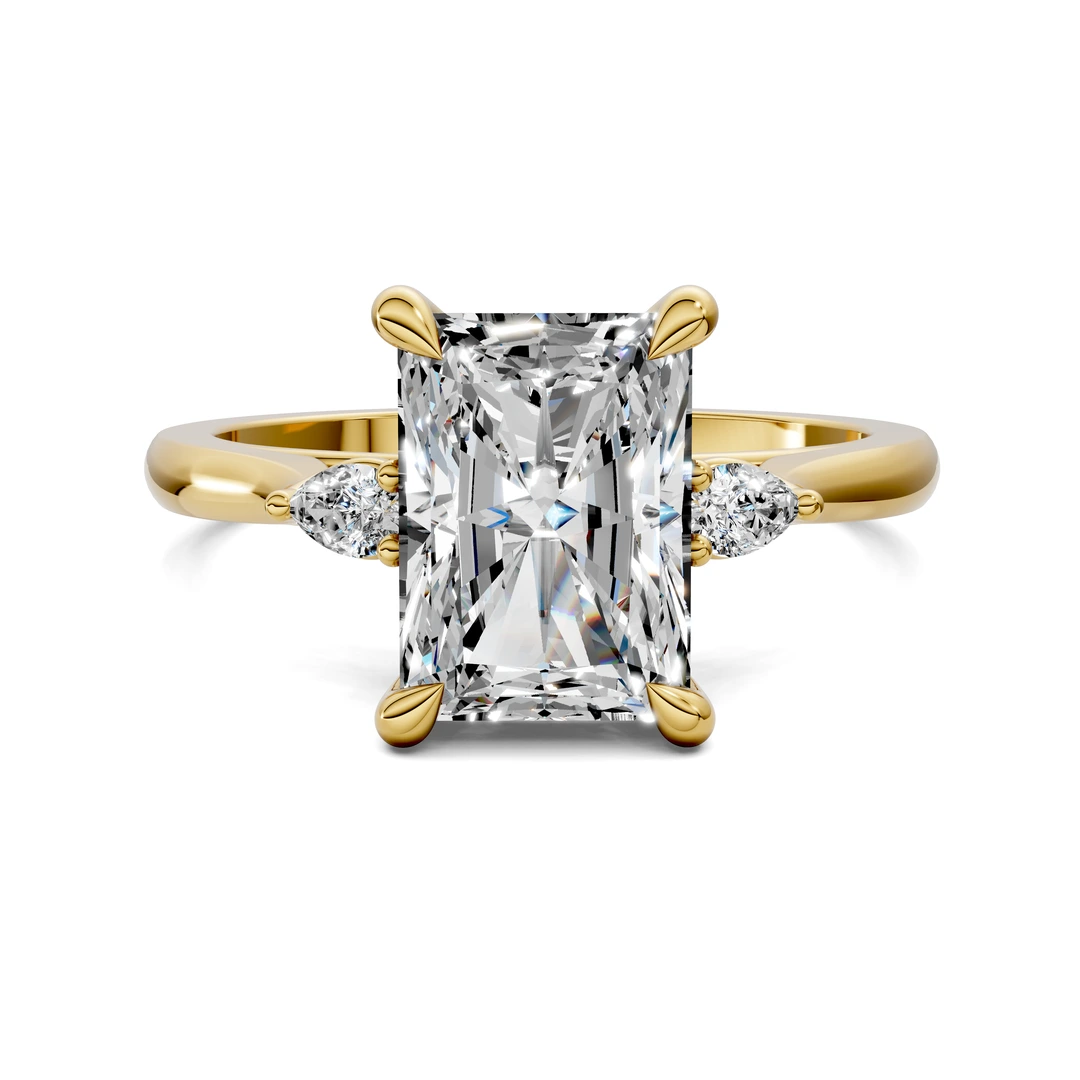Lab Grown Three Stone Classic Ring