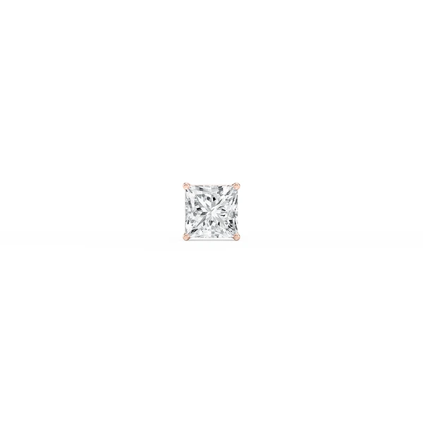 Princess Lab Grown Diamond 4-Prong Basket Single Stud Earring