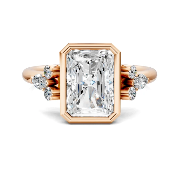 Lab Grown Bezel Ring