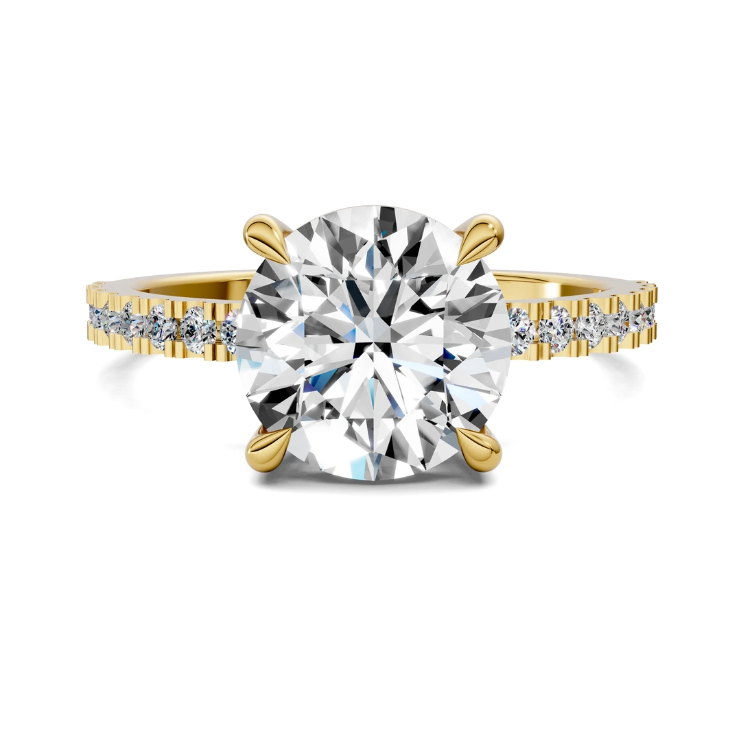 Lab Grown Low Profile Pavé Ring