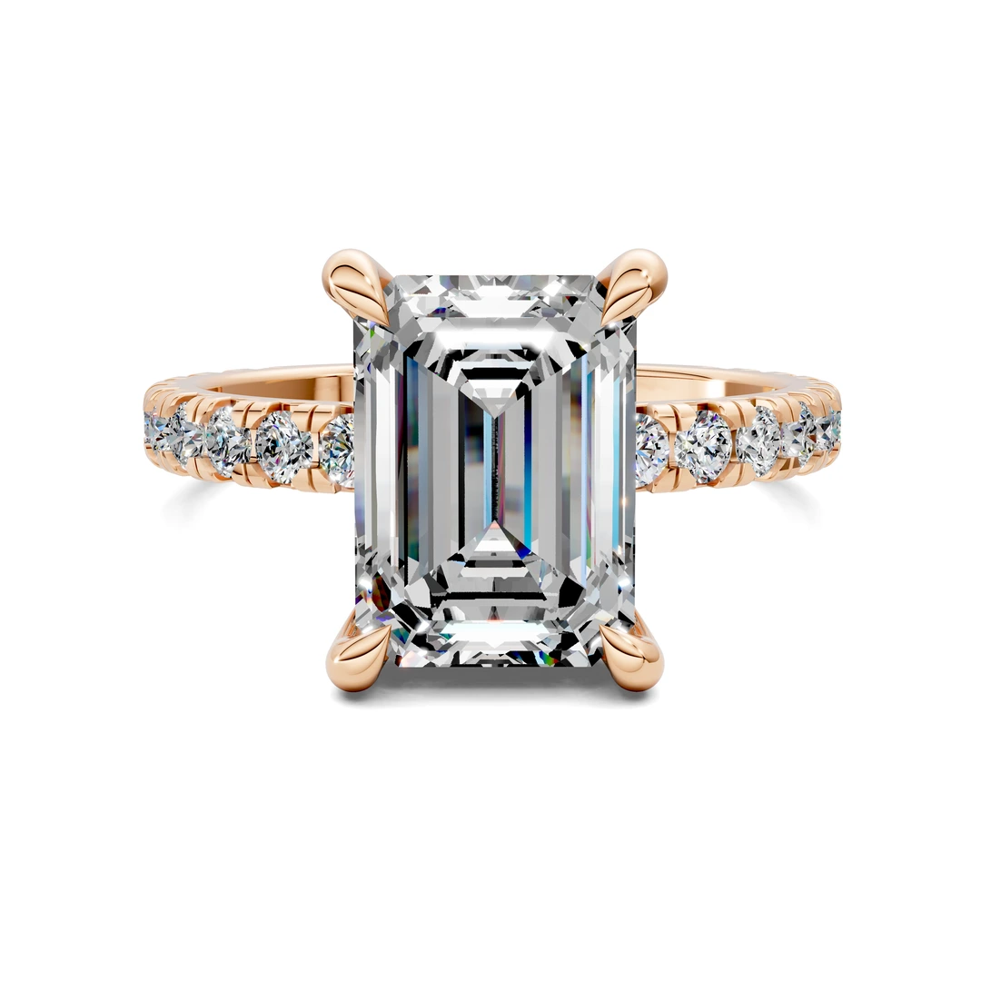 Lab Grown Gallery Accent Ring