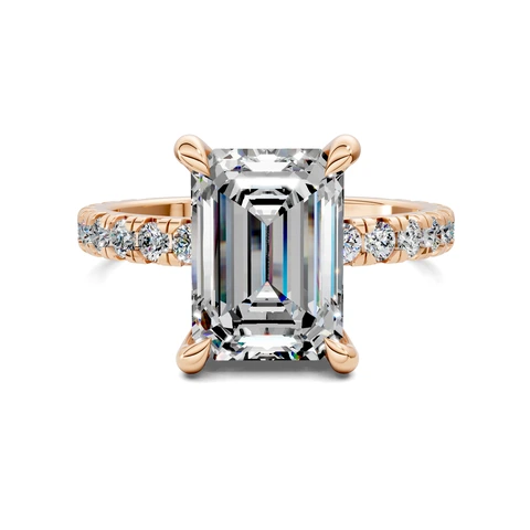 Lab Grown Gallery Accent Ring