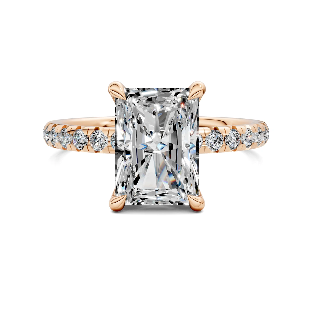 Lab Grown Scalloped Pavé Ring