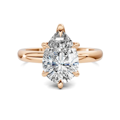 Lab Grown Six Prong Solitaire Ring