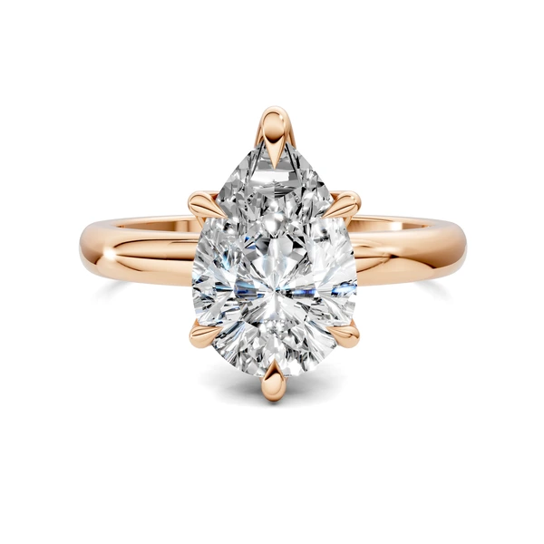 Lab Grown Six Prong Solitaire Ring