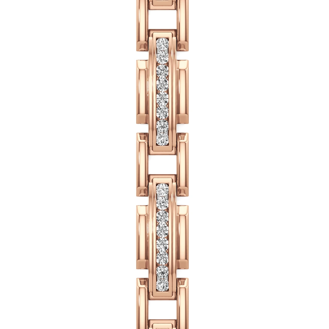 5 ct. tw. Men’s Channel Set Lab Grown Diamond Bracelet