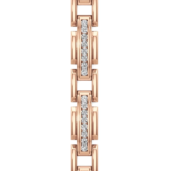 5 ct. tw. Men’s Channel Set Lab Grown Diamond Bracelet