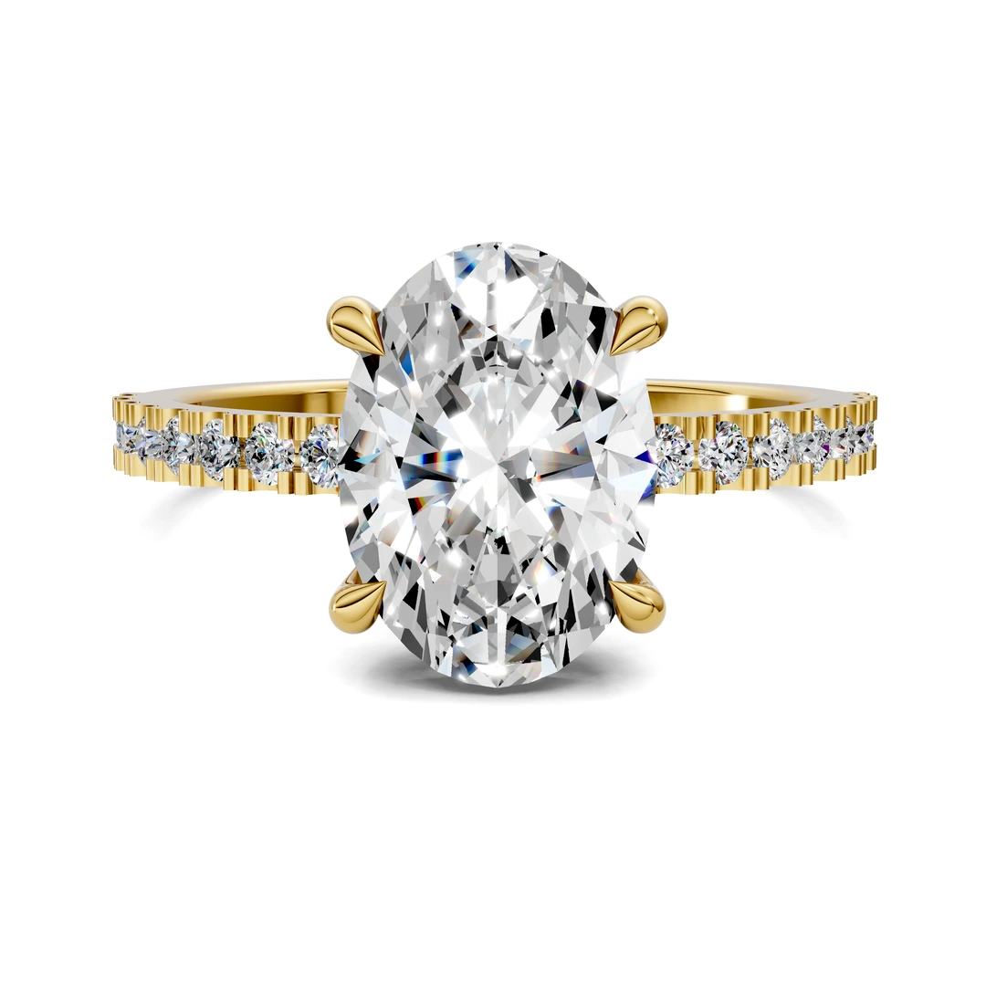 Lab Grown Low Profile Pavé Ring