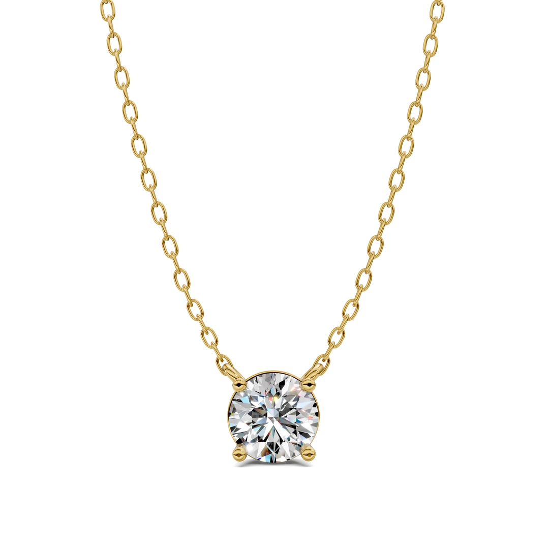 Lab Grown Solitaire Round Diamond Pendent