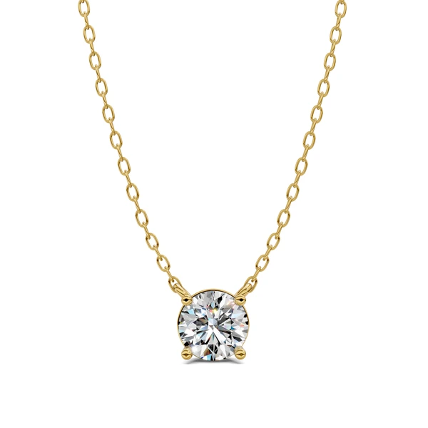Lab Grown Solitaire Round Diamond Pendent