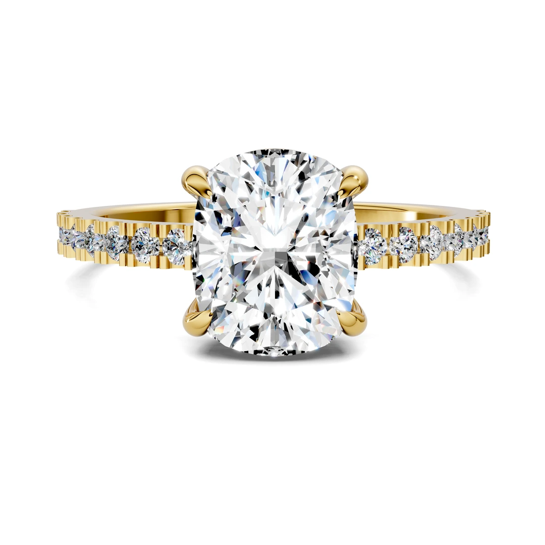 Lab Grown Low Profile Pavé Ring