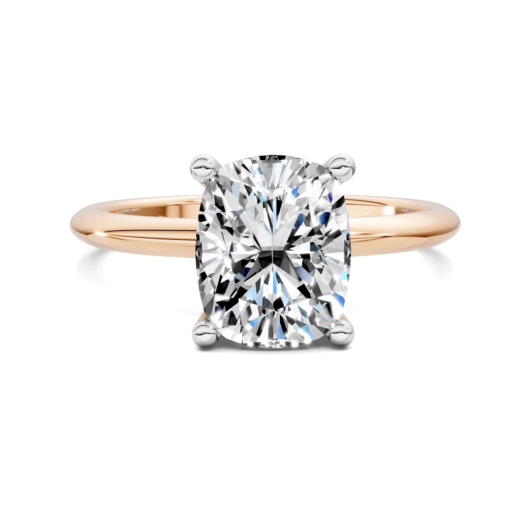 Lab Grown Two-Tone Solitaire Ring