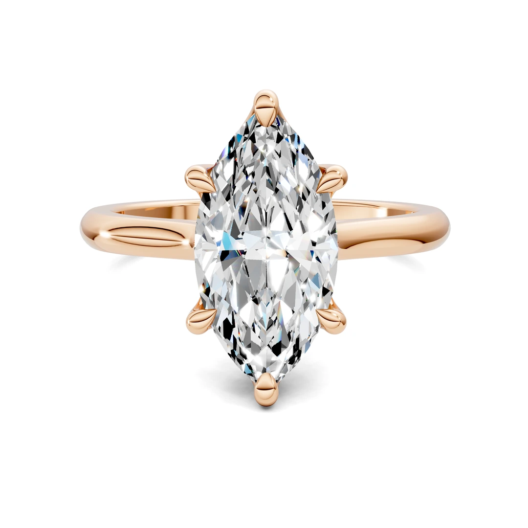 Lab Grown Cathedral Solitaire Ring