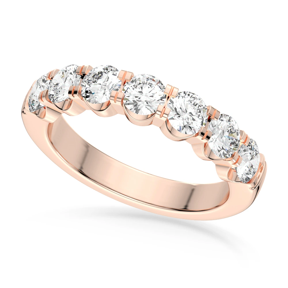 3 ct. tw. Round 7 Stone Comfort Ring