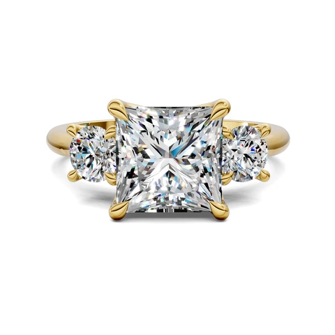 Lab Grown Three Stone Ring