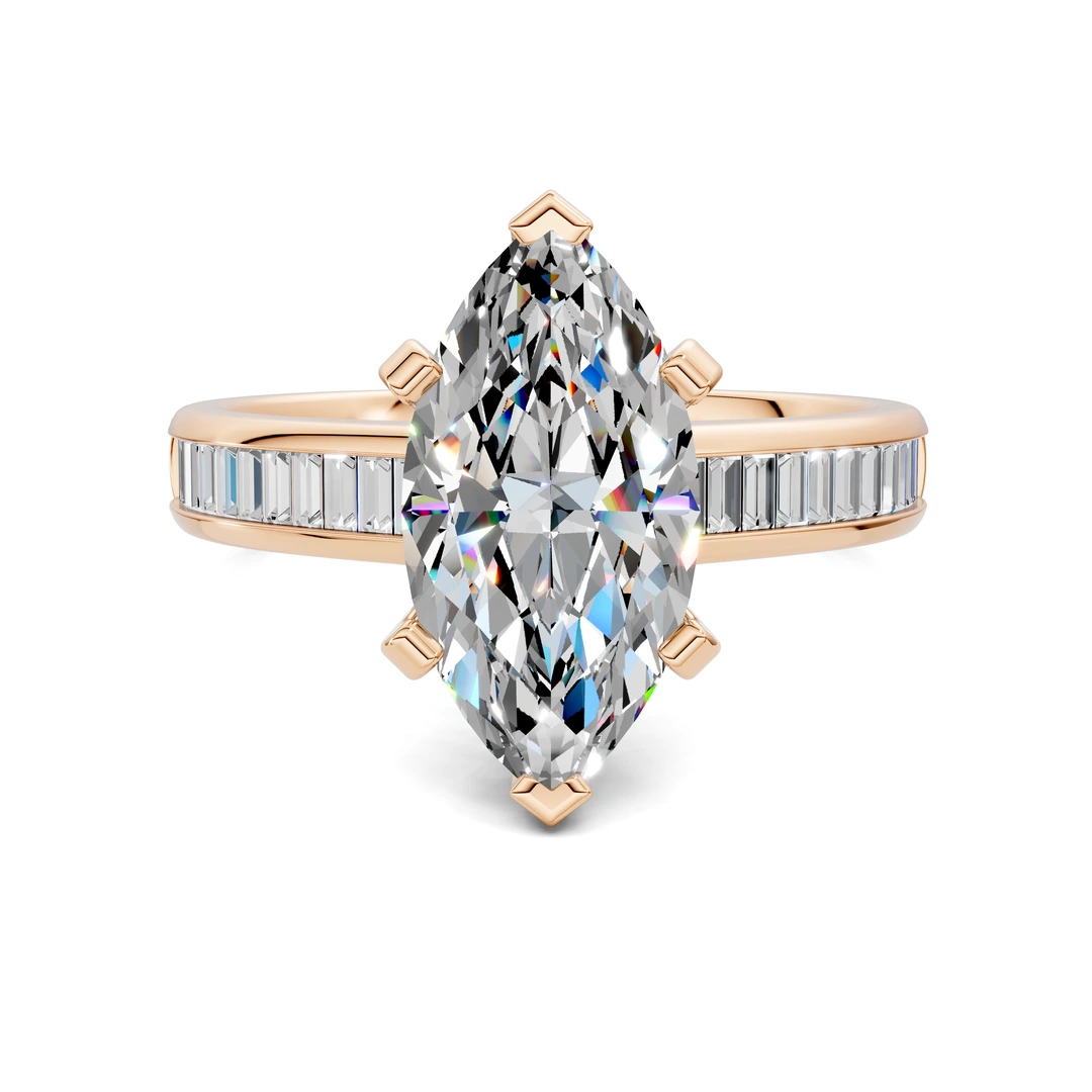 Lab Grown Baguette Channel Ring