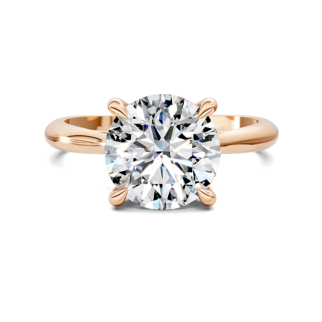 Lab Grown Cathedral Solitaire Ring