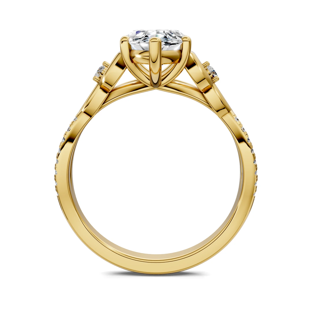 Lab Grown Celtic Love Knot Ring