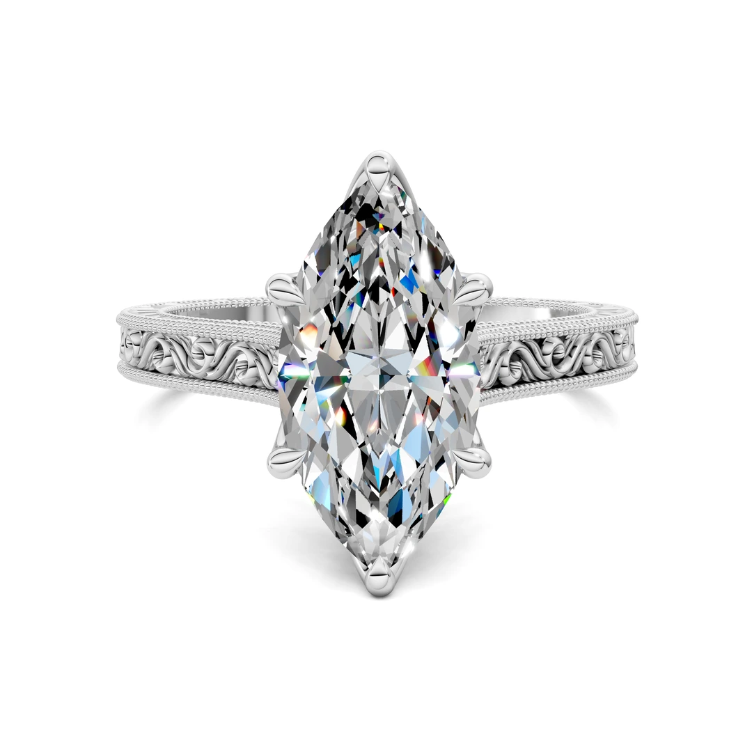 Lab Grown Vintage Vine Ring
