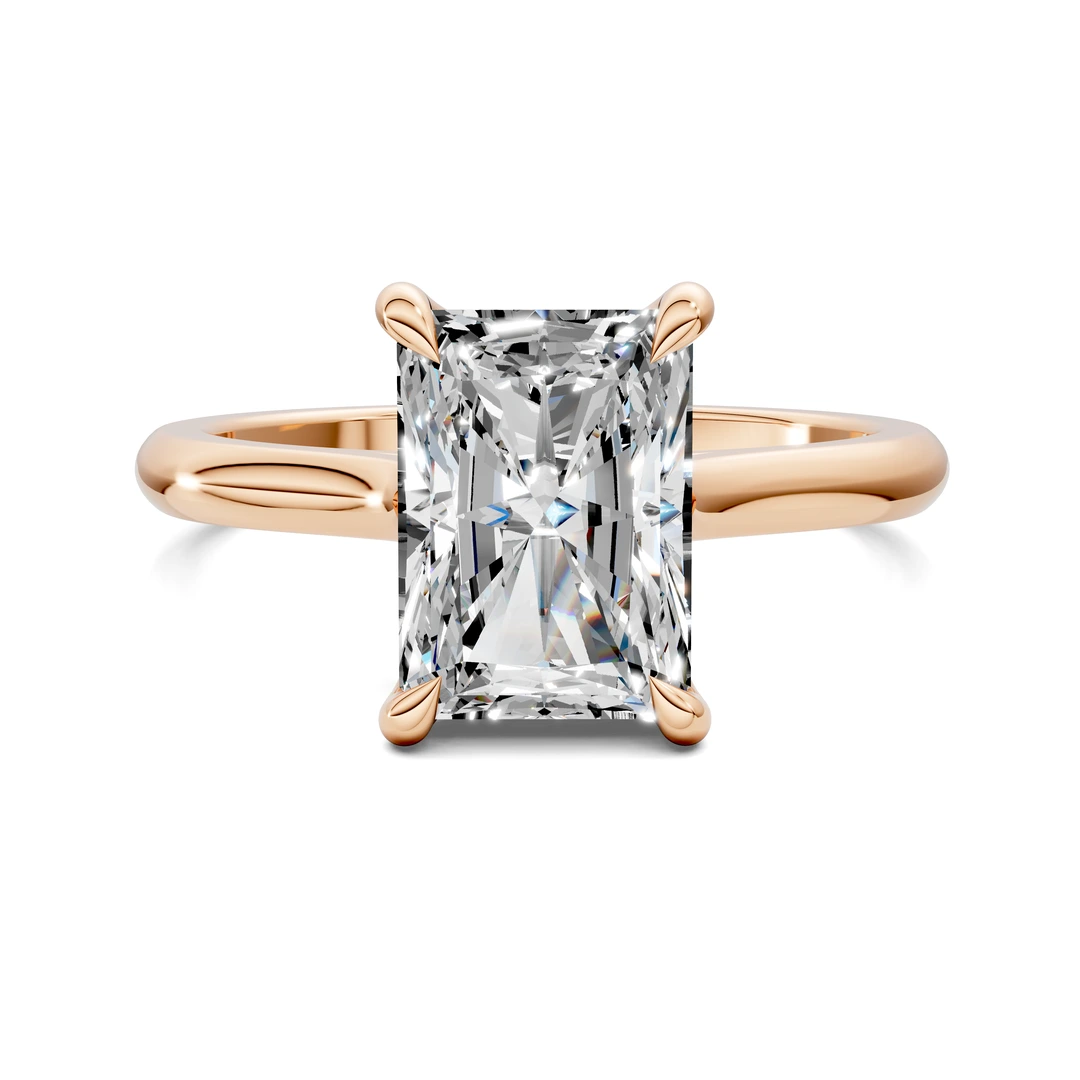 Lab Grown Cathedral Solitaire Ring
