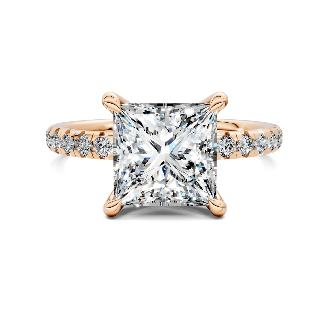 Lab Grown Scalloped Pavé Ring