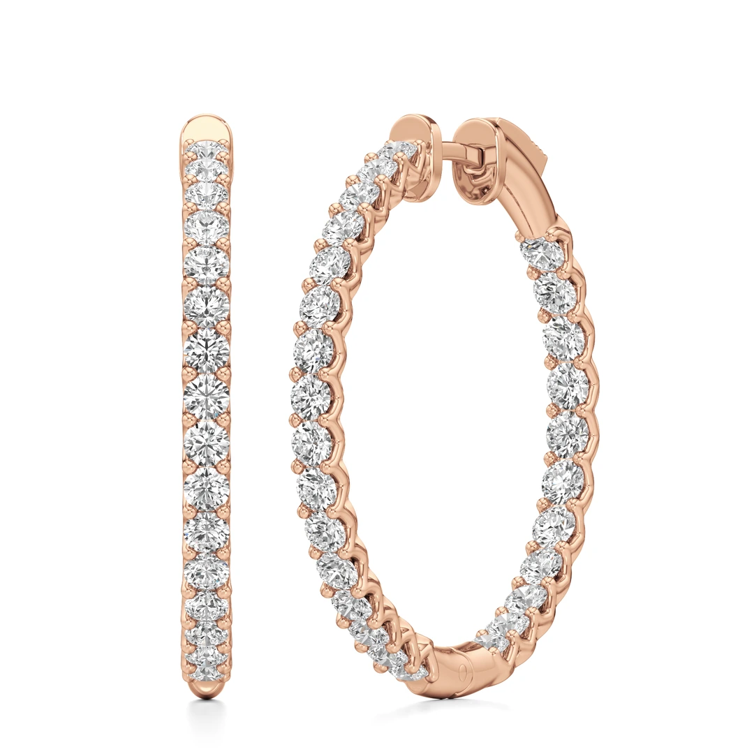 Minimalist V Edge Inside Out Hoops