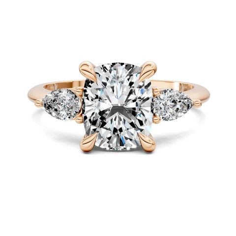 Lab Grown Three Stone Ring