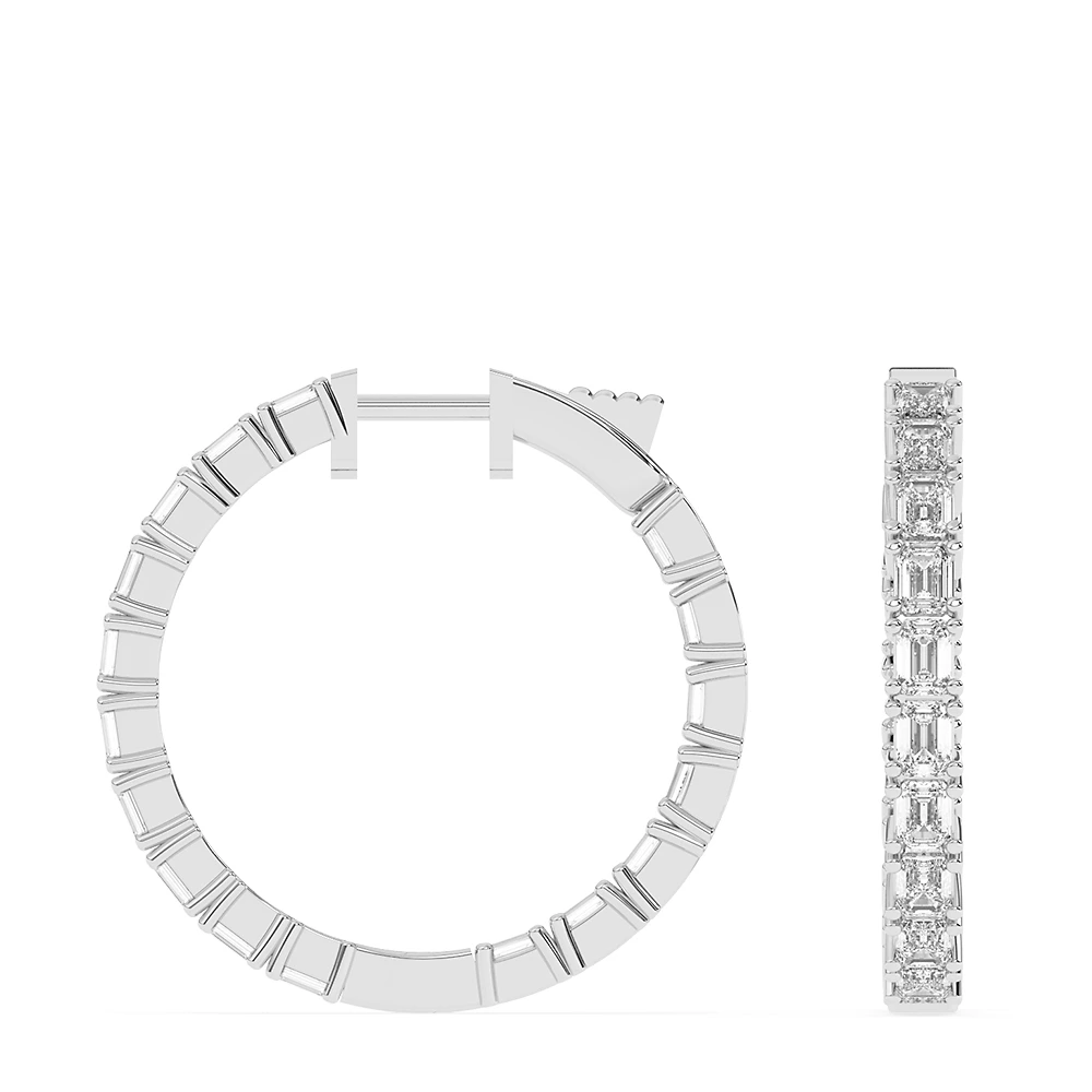 5 ct. tw. Radiant-cut Hoop