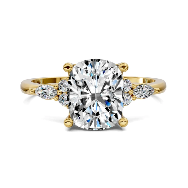 Lab Grown Petite Diamond Cluster Ring