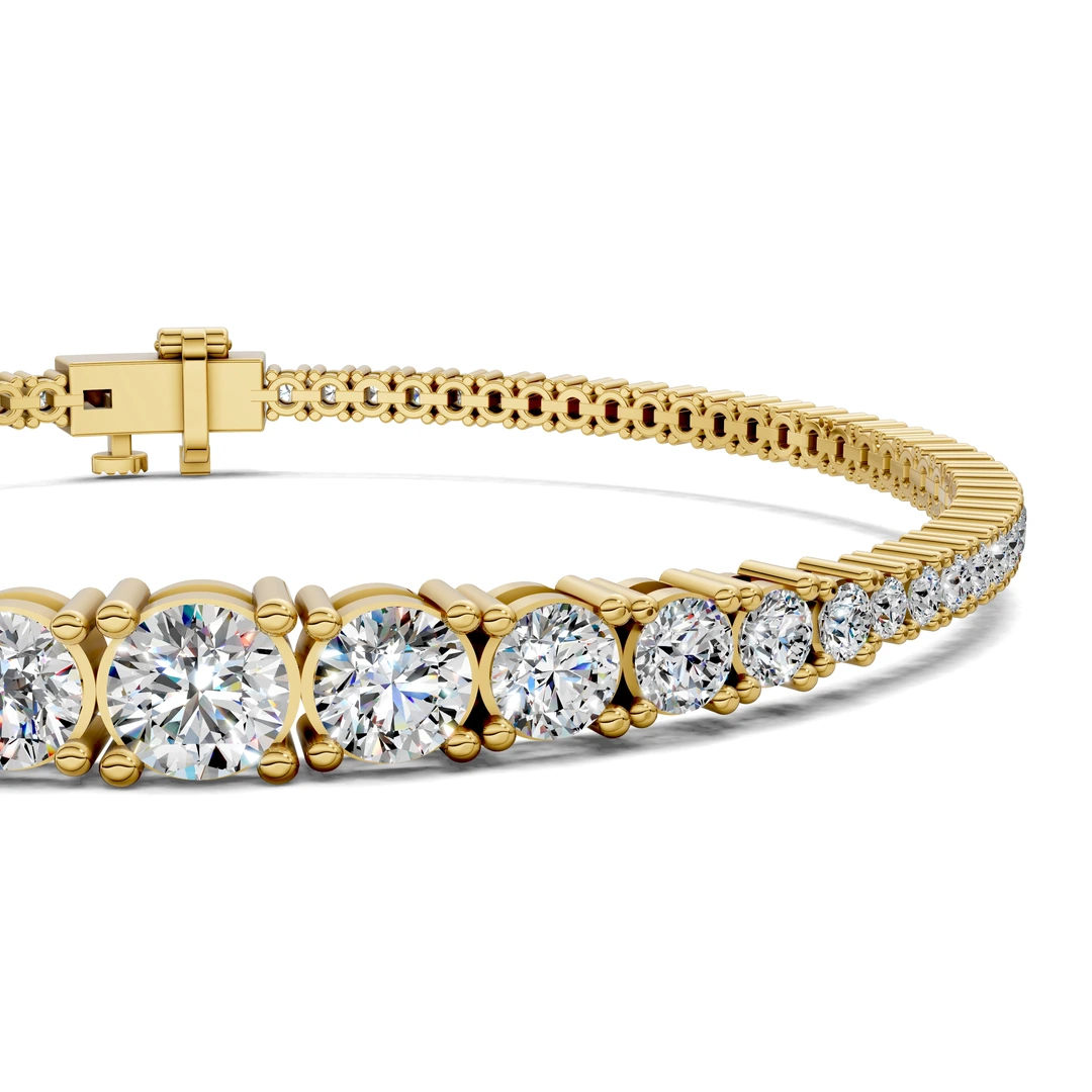 Lab Grown Graduated Tennis Bracelet