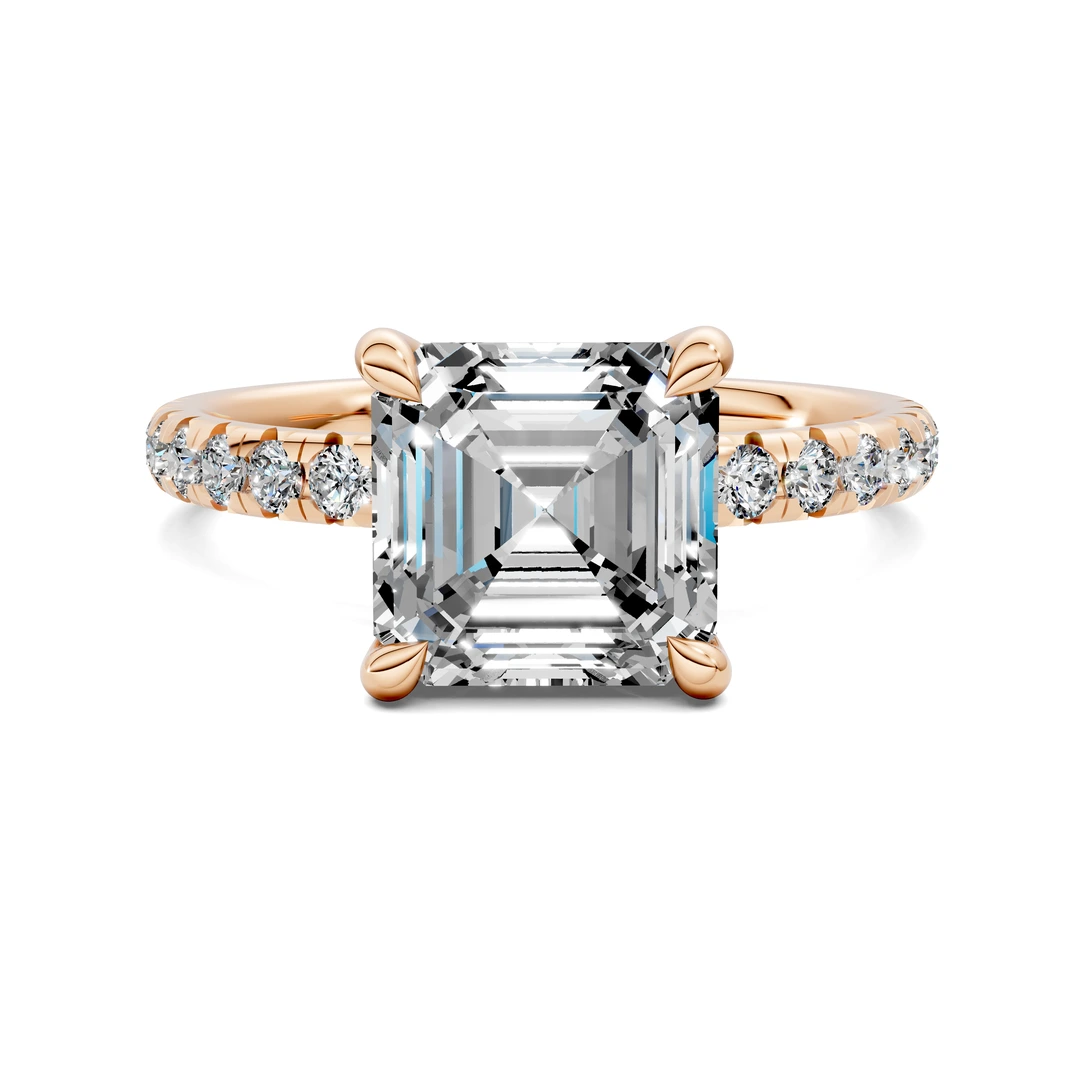 Lab Grown Scalloped Pavé Ring