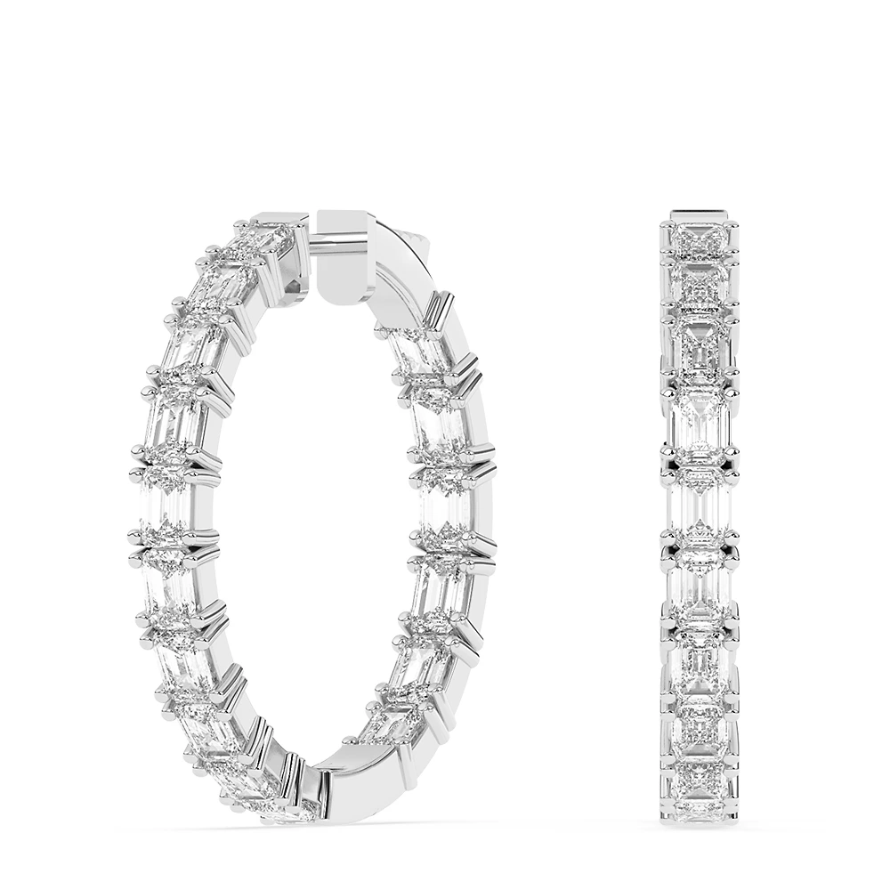 8 ct. tw. Radiant-cut Hoop