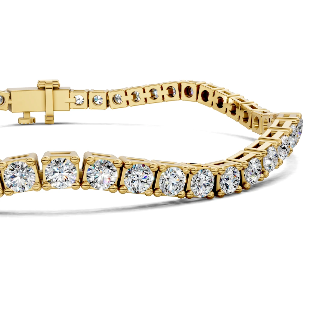 Lab Grown Wave Tennis Bracelet