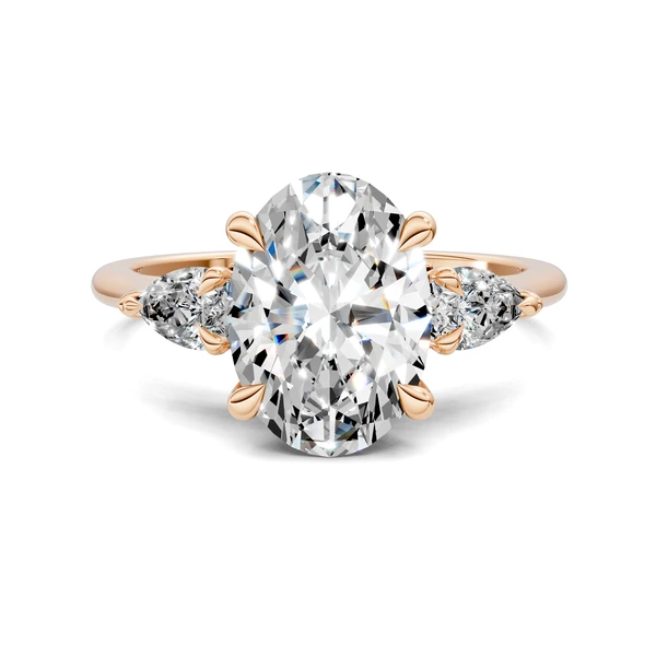 Lab Grown Nature Three Stone Ring