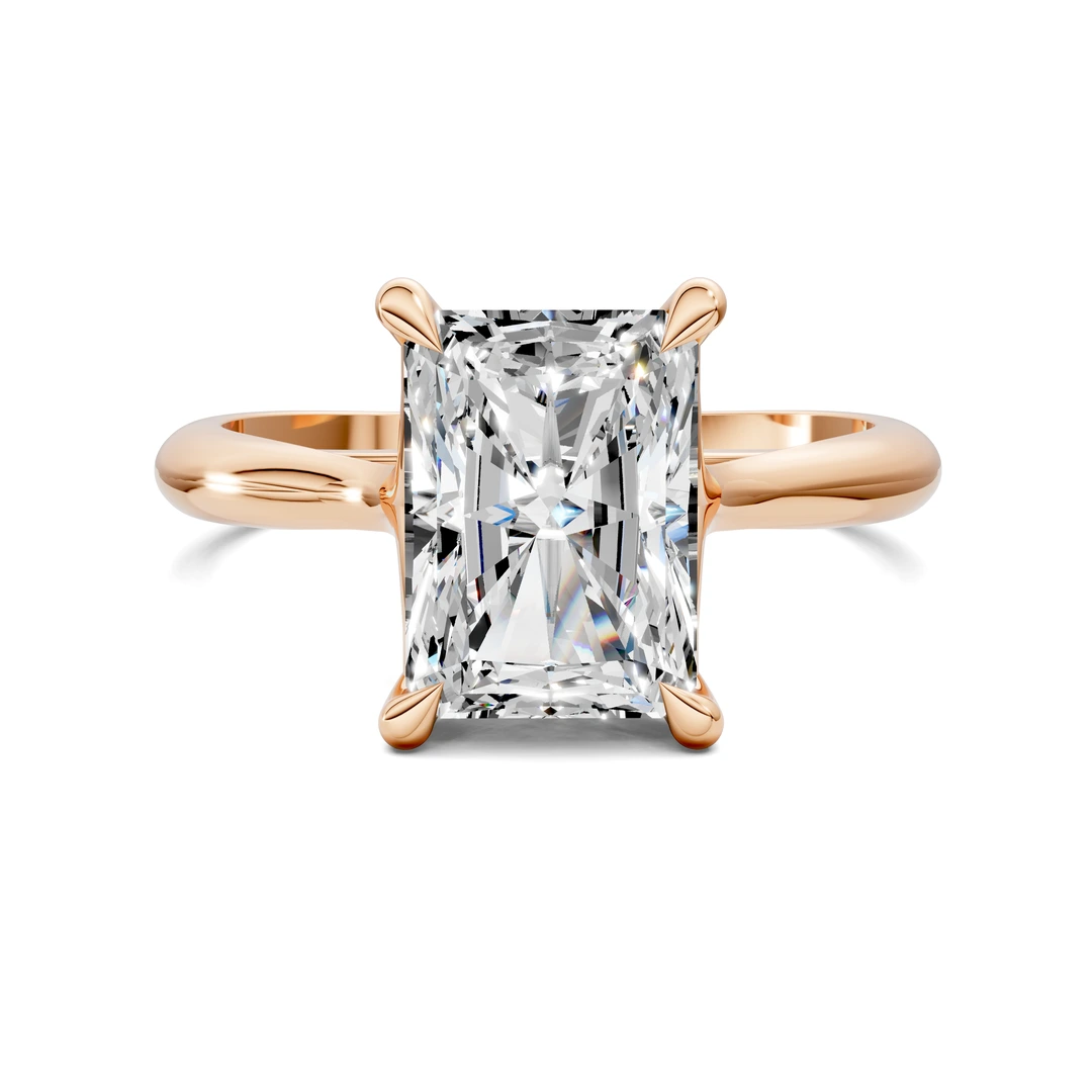 Lab Grown Cathedral Solitaire Ring