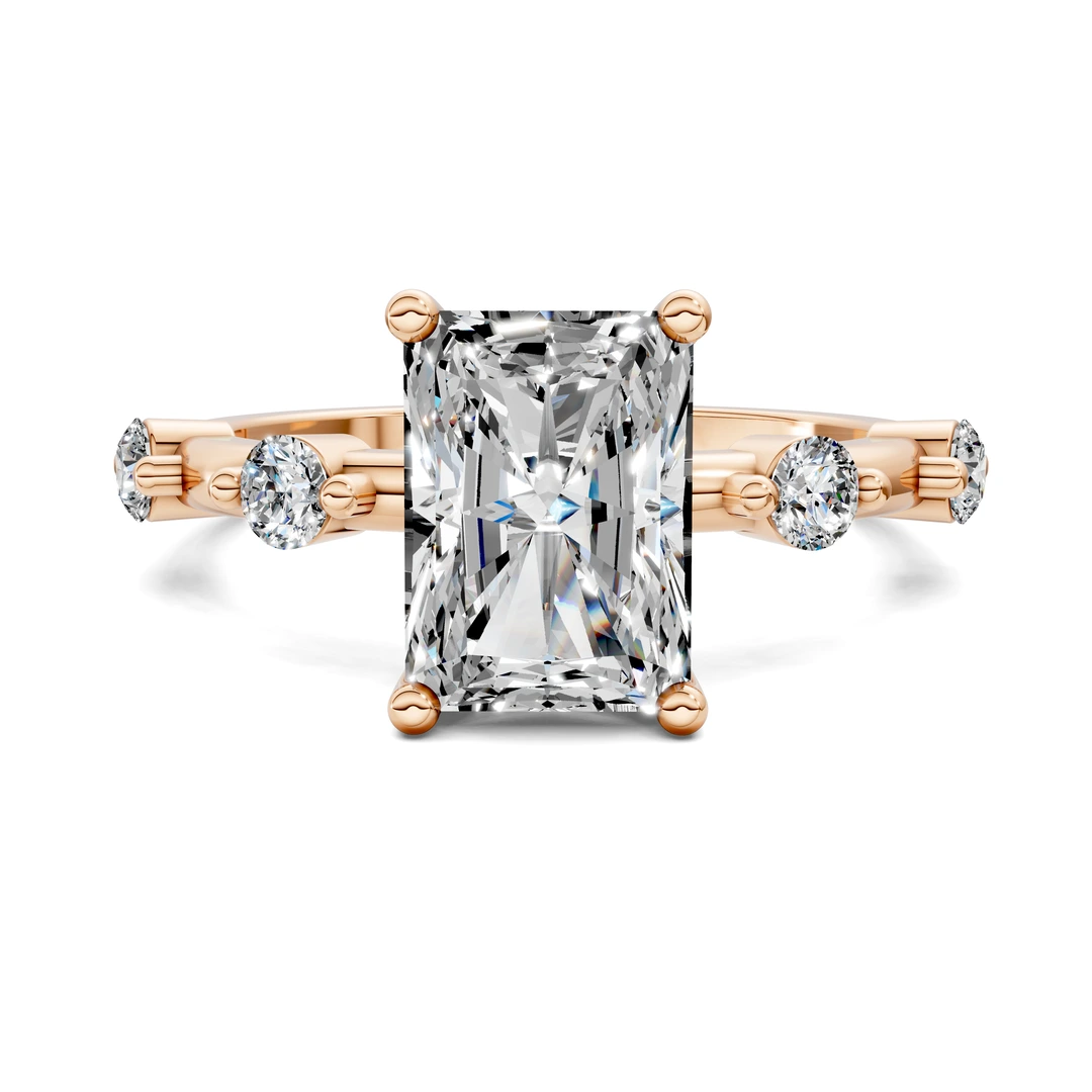 Lab Grown Round Accent Ring