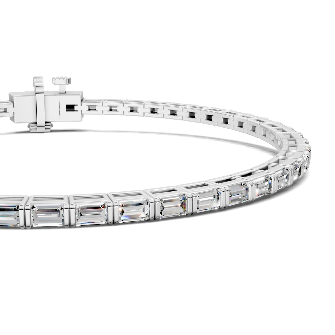 Lab Grown Baguette Tennis Bracelet