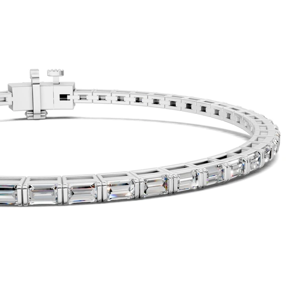 Lab Grown Baguette Tennis Bracelet
