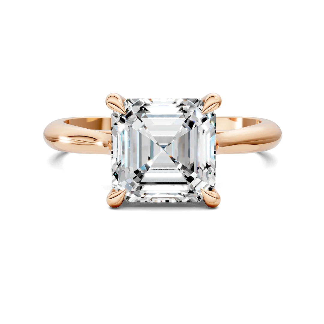 Lab Grown Cathedral Solitaire Ring