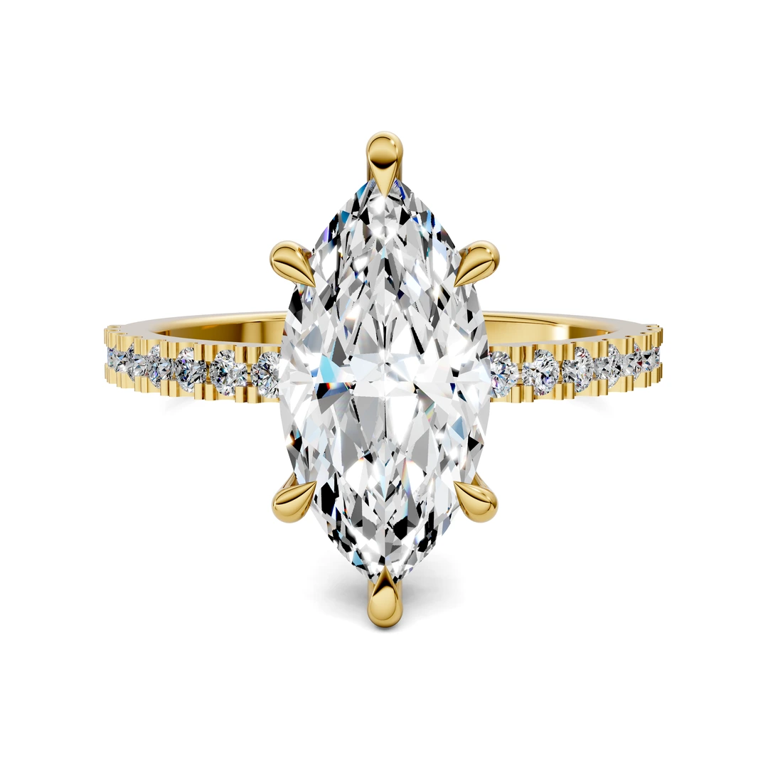 Lab Grown Low Profile Pavé Ring