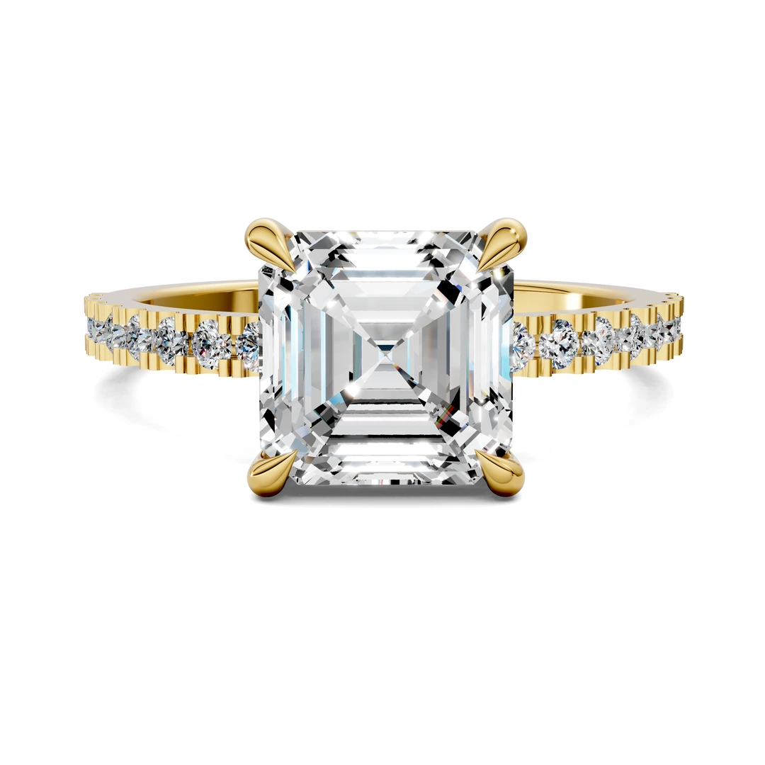 Lab Grown Low Profile Pavé Ring