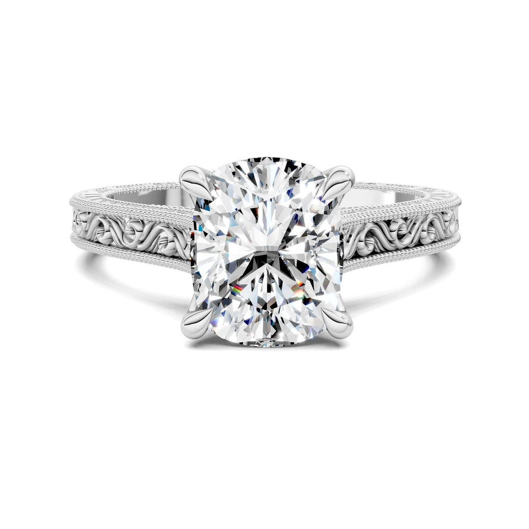 Lab Grown Vintage Vine Ring