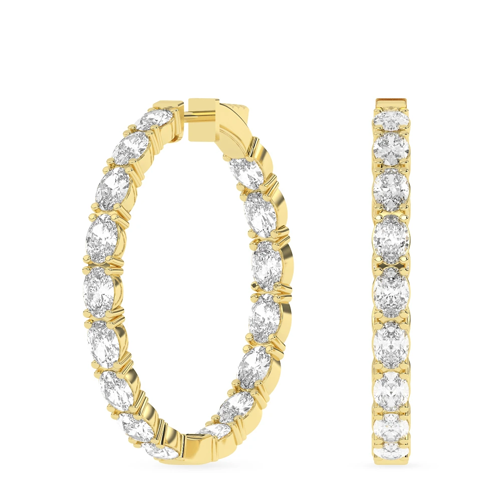 8 ct. tw. Oval Hoop